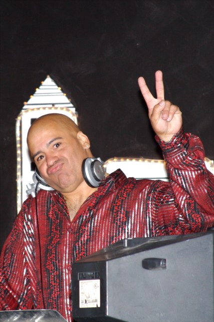 DJ behind the booth